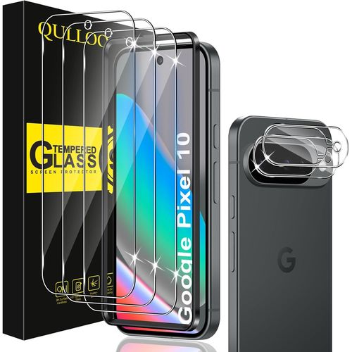 Twq-Verre Trempé Pour Google Pixel 10, 3 Pièces Protecteur D'écran Et 2 Pièces Caméra Arrière Protecteur, 9h Dureté Film Protection Écran Hd Clarté Anti Rayures Vitre Protection