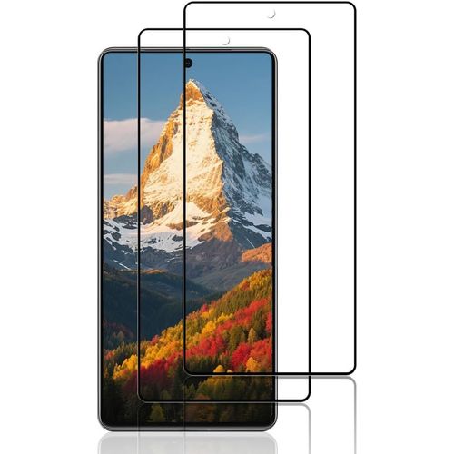 Cauc-Verre Trempé Pour Google Pixel 7 Pro,2 Pièces Screen Protector [3d Incurvé Couverture Complète][Haute Sensibilité] [Sans Bulless] Protection Verre