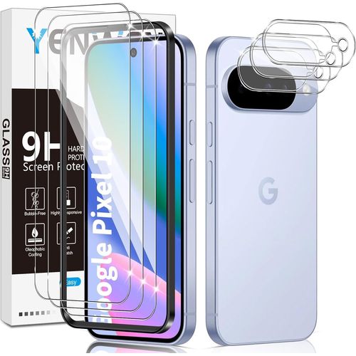 Iawan-Verre Trempé Pour Google Pixel 10, 3 Pièces Protection Écran Film Et 3 Pièces Caméra Arrière Protecteur, Anti Rayures, Dureté 9h Glass, Sans Bulles