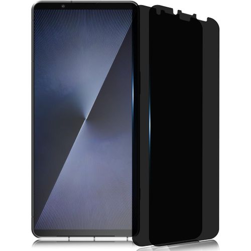 CAUC-2 Pièces Verre Trempé Anti Espion pour Sony Xperia 1 VII Protection d'écran, Dureté 9H Glass Anti Rayures - Confidentialité Protection en Écran