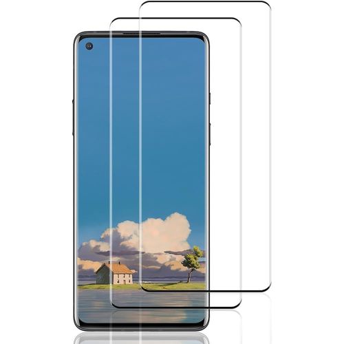 Kalanka-Verre Trempé Pour Oneplus 9 Pro,2 Pièces Screen Protector [3d Incurvé Couverture Complète][Haute Sensibilité] [Sans Bulless] Protection Verre
