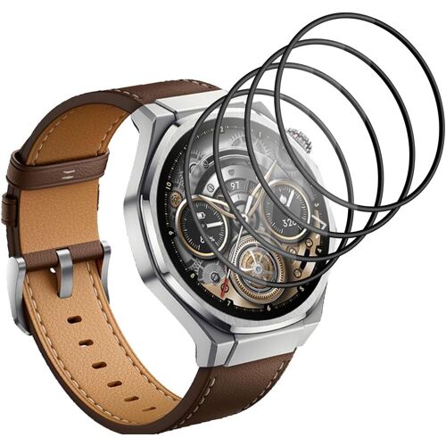 Cauc-Verre Trempé Pour Honor Watch 5 Ultra Protection Écran [4 Pièces], Pmma Film Protecteur Composite, Hd/Anti Rayures, 3d Incurvé Protection Écran Pour Honor Watch 5 Ultra