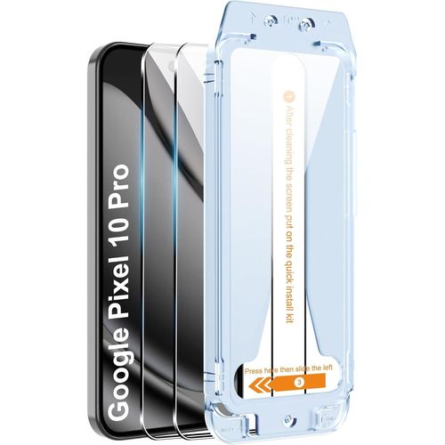 Ersan-2+2 Pièces Pour Google Pixel 10/10 Pro Verre Trempé, 2x Film De Protection En Verre Trempé + 2x Caméra Protection, Hd Film De Protection Écran En Verre De Dureté 9h