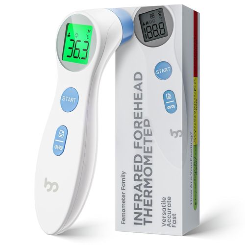 Twq-Thermomètre Frontal Bébé, Lecture Rapide Et Précise, Thermometre Numérique Sans Contact Pour La Fièvre, Affichage D'alerte À Code Couleur, Thermomètres Médicaux Infrarouges Enfants Et Adultes