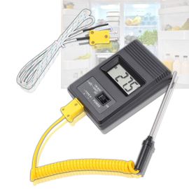TWQ-Thermomètre numérique, capteur de thermomètre LCD sonde de température industrielle de haute précision prise standard de type K Portable