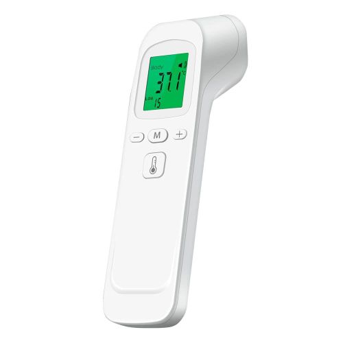 Twq-Thermomètre Frontal Bebe Et Adultes, Thermometre Infrarouge Sans Contact Thermometre Écran Lcd, 32 Groupes De Données Commutateur °C/°F Pour Bébé Adultes