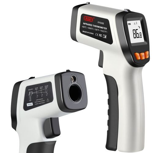 Thermomètre Infrarouge (-50 °C À 550 °C) - Pistolet De Température Laser Pour Four À Pizza - Thermomètre Laser Sans Contact - Pistolet Pour Cuisine/Bbq/Grill/Hvac, Thermomètre De Surface