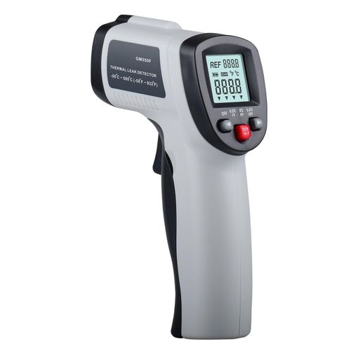 Twq-Thermomètre Infrarouge Sans Contact 2 En 1 / Détecteur De Fuite Thermique, Pistolet De Température Gm550f 50 ¿   500 ¿ (-58 °F   1222 °F) Avec Indicateur De Rétroéclairage Tricolore Et Alarme Son