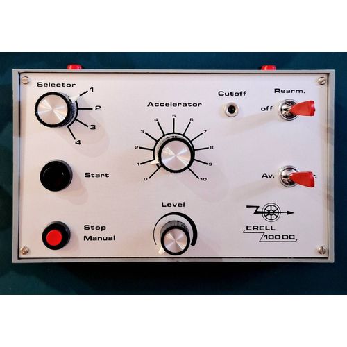 ERELL 100 DC pupitre pour train 12v miniature. Sélecteur, variateur 4 voies
