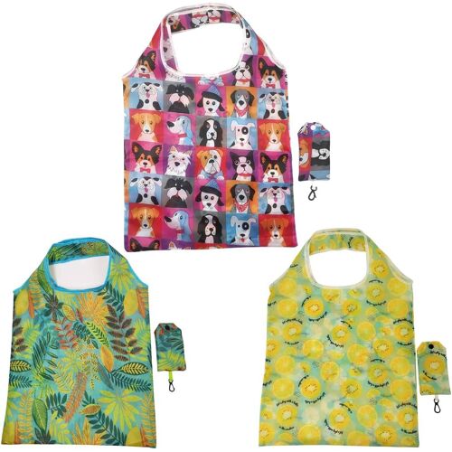 SJZG-Lot De 3 Sacs De Courses Réutilisables Pliables Pour Femme