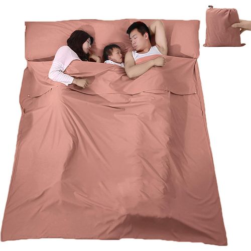 Kkahq-Sac De Couchage Sac De Couchage Léger Portable Dirt-Proof Travel Camping Sheet Light And Compact Idéal Résistant À La Saleté Pour Les Voyages En Plein Air Randonnée Hôtels Pique-Nique
