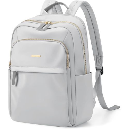 KALANKA-Sac à Dos Ordinateur Femme Sac de Voyage Sac d'école, Sac de Travail Daypacks Décontracté Bag College Pack pour Hommes Femmes, Gris Clair
