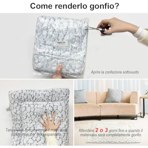 Kalanka-Tapis Chien Court En Peluche Pour Chiens De Moyen Taille, Matelas Chien, 94 X 61 Cm, Bleu