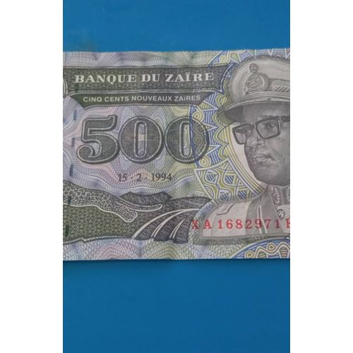 Billet 500 Nouveaux Zaïres – Banque Du Zaïre – 15.02.1994 – Mobutu