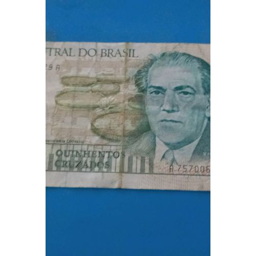 Billet 500 Cruzados ¿ Brésil ¿ Heitor Villa-Lobos ¿ Années 1980