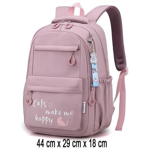 Fille sac d'école sac à dos sac à dos pour adolescent femmes enfants femme rose cartable primaire haute sac à dos classe Beige