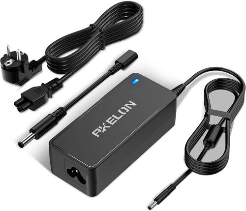 65W 45W Chargeur Ordinateur Portable pour Dell Inspiron 11 13 14 15 17 3000 5000 7000 Series Latitude E6440 E6430 3520 XPS 13 14 15 9333 19,5V 3,34A PC Adaptateur