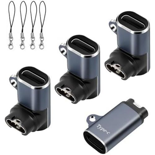 Lot De 4 Adaptateurs De Charge Usb-C Vers Garmin - Pour Fenix 8/7/7x/7s/6/E, Forerunner Series, Vivoactive 5/4s, Instinct, Epix Pro, Tactix, Venu 3/3s/2s/Sq[Z635]