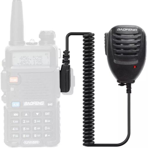 KALANKA-Microphone haut-parleur pour talkie-walkie, compatible avec BaoFeng UV-5R BF-888S UV-82 UV-S9 BF-F8HP UV-10R UV-11R BF-H6 GT-3 GM-15PRO, LED rouge