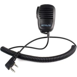 Mini Walkie Talkie Speaker Microphone 2 Pin Compatible with RT24 RT22 RT622 RT5 RT27 RT46 RT617 RT618 RT619 UV-5R BF-888S Kenwood TYT HYT (1 Pcs)