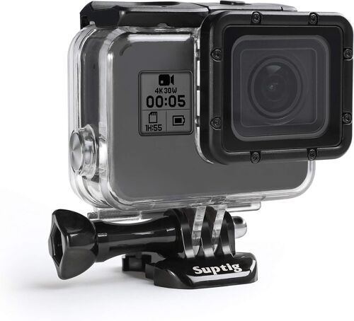 SJZG-Boîtier Étanche Pour Caméra D'Action Gopro Hero 7 Noir 45 M