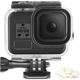 Boîtier étanche pour GoPro Hero 8,boîtier étanche 40M/131ft avec Inserts Anti-buée pour Accessoires de Photographie sous-Marine