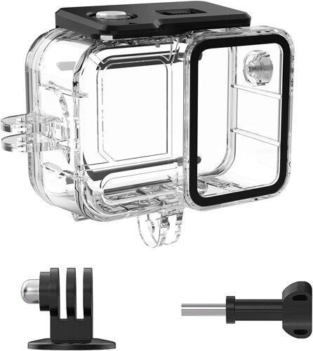 SJZG-Boîtier Étanche 45 M Pour Insta360 Ace Pro 2 - Boîtier De Plongée Sous-Marine Pour Caméra D'Action Ace Pro 2 - Accessoires Avec Adaptateur Et Vis De Montage