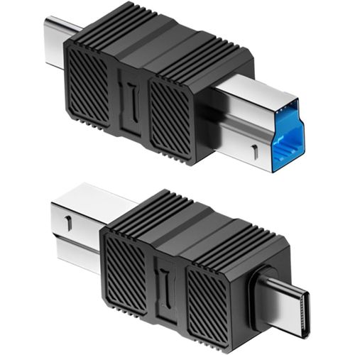 Adaptateur USB A B|Convertisseur USB B 3.0 pour imprimantes-Connecteur Plug and pour Scanner,Hub,Ordinateur Portable,Tablette,Disque Dur et Station d'accueil