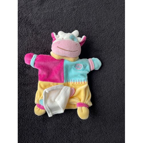 Doudou Vache Marionnette Baby Nat Et Son Mouchoir