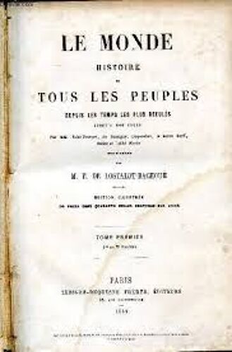 Le Monde - Histoire De Tous Les Peuples - Tomes 10 Et 11 : La France - Relies Dos Cuir