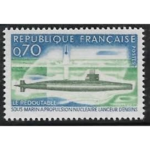 Sous-Marin "Le Redoutable" À Propulsion Nucléaire Année 1969 N° 1615 Yver Et Tellier Luxe