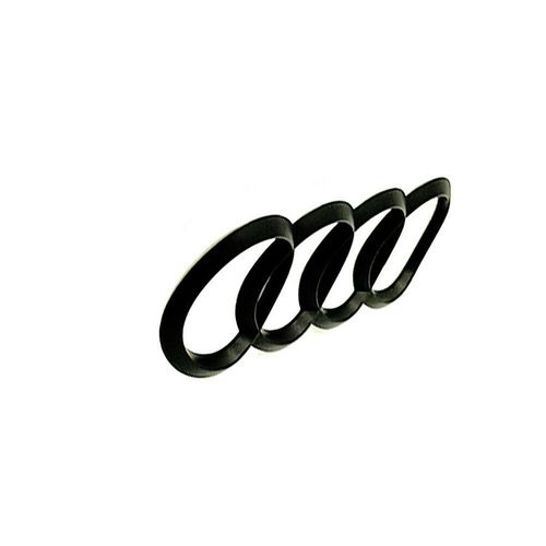 Anneaux Incurvés Audi Noir Mat A7 S7 Rs7 Emblème De Coffre Arrière Concave 203mm