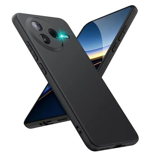 Coque Pour Xiaomi Poco F7 Pro 5g - Housse Etui Silicone Gel Fine + Film Ecran - Noir