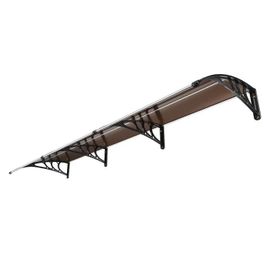 Auvent De Porte Et Fenêtre-Duoku-40" X 120"-Polycarbonate Upf 50+, Porte D'entrée Extérieure En Surplomb, Protection Uv, Pluie