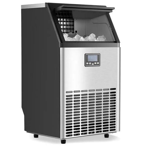 Machine à Glaçons Autonome-Duoku-Capacité de Production 54,4 kg/24 h et Capacité de Stockage de 15 kg-45 Glaçons en 15 Minutes