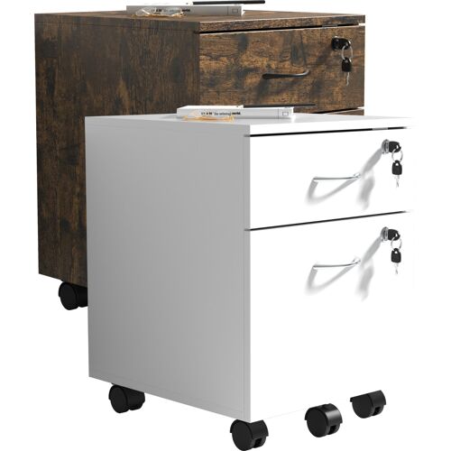 VCM Caisson roulant Caisson d'appoint Caisson de bureau Roulettes roulantes Tiroir Dossiers suspendus Baula M