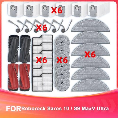 Compatible pour Saros 10 / S9 MaxV Ultra Pièces de rechange Accessoires Brosse latérale principale Filtre Hepa Balai Clo