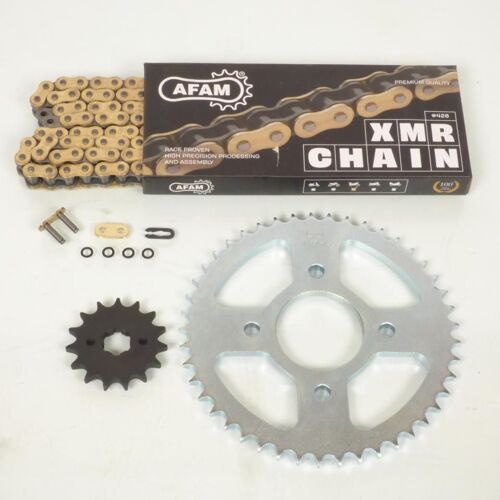 Kit Chaîne Afam Pour Moto Honda 125 Cb F Glr 2015 À 2020 Neuf