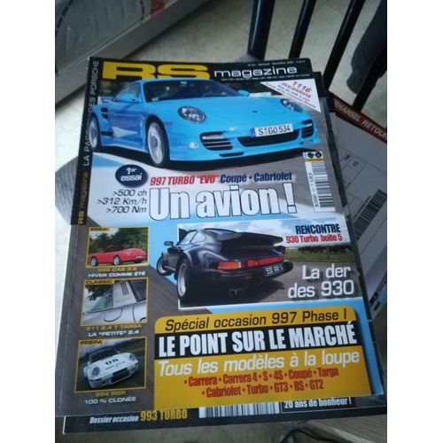 Rs Magazine 101 De 2009 997 Turbo Phase 2,964 Carrera 4 Look 3.0 Rsr,930 Turbo Boite 5,996 Carrera 3.6 Cab,997 Phase 1,911 2.4t Targa