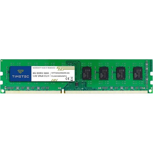 8 Go DDR3L/DDR3 1600MHz PC3L-12800/PC3-12800 (PC3-12800U) Non-ECC sans Tampon 1.5V CL11 2Rx8 Double Rang 240 Broches UDIMM Ordinateur de Bureau mémoire RAM Module Mise à Niveau
