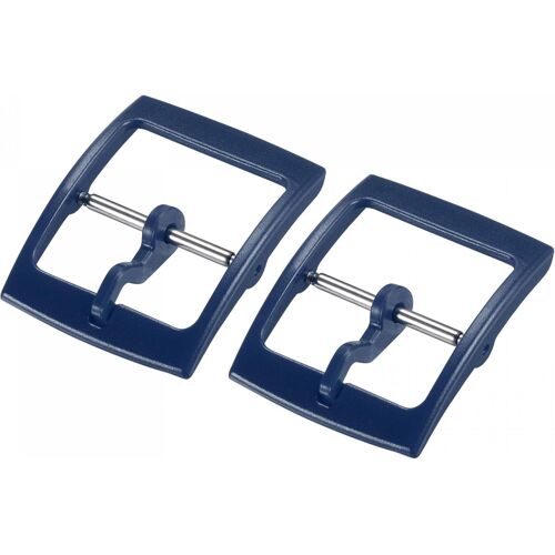 Kalanka-Montre Bracelet Fermoir Remplacement Plastique Boucle Pour 16mm Largeur Montre Bracelets Foncé Bleu 2 Pièces