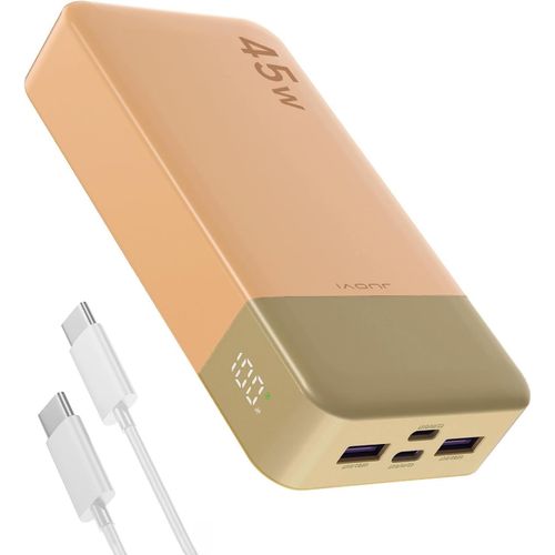 J2621 Batterie Externe 45w 20000mah Power Bank, Chargeur Externe Portable Charge Rapide Pd 3.0 Qc 4.0 Usb-C In & Out Compatible Avec Iphone 16 15 14 13 12 Tablette Macbook Samsung S24 S23 S22