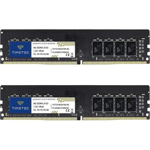 CMJAAGUR-16 Go Kit (2X8Go) Ddr4 2133Mhz Pc4-17000 Non-Ecc Unbuffered 1.2V Cl15 1Rx8 Single Rank 288 Pin Udimm Ordinateur De Bureau Mémoire Ram Module M À Niveau[M948]