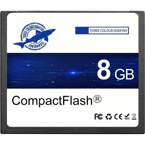 TIANYI-Dogfish Carte Mémoire Compact Flash 8Go 133X Carte CF pour Photographie Professionnelle