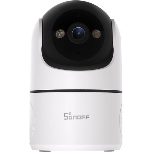 KALANKA-Indoor Cam PT2, Caméra de Sécurité WiFi Panoramique/Inclinable 1080P, Vue à 360°, Suivi Mouvement, Audio Bidirectionnel, Mode Confidentialité, Stockage Cloud/SD, Compatible Alexa & Google Hom
