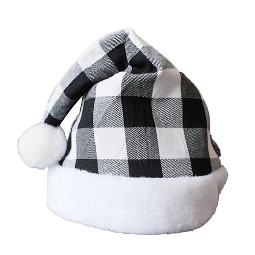 4 Pcs chapeau de Père Noël,chapeau de Noël unisexe avec pour la fête de Noël A