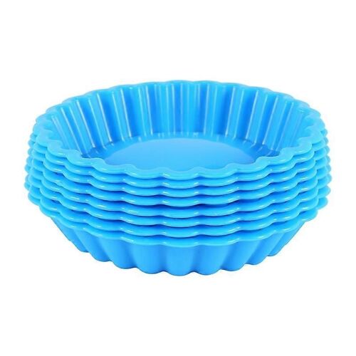 8 Moules À Gâteau En Silicone,Moules À Tarte Ronds Antiadhésifs,Moules À Flan Ronds Cannelés Pour Muffin,Qu