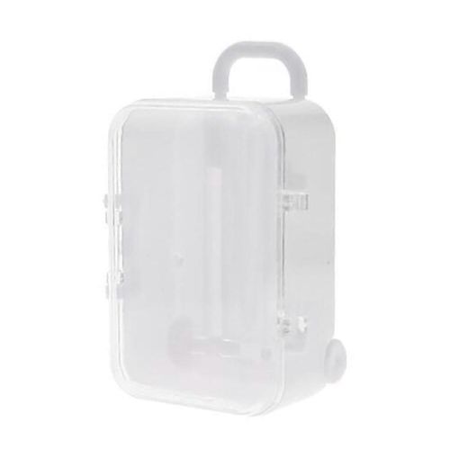 Blanc mini valise de voyage boîte personnalité mariage boîte valise valise trolley jouet petite boîte