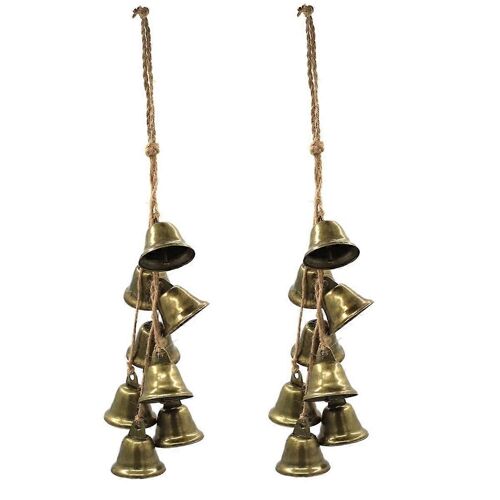 Clochettes de sorcière pour poignée de porte,décoration artisanale pour la protection de la maison,fournitures d'autel wiccan,païen sorcier