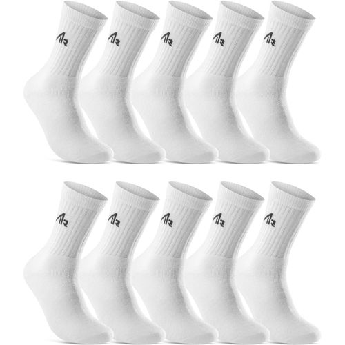 Kalanka-Lot De 10 Paires De Chaussettes De Sport, De Tennis, De Travail Homme Femme Coton (I1r)